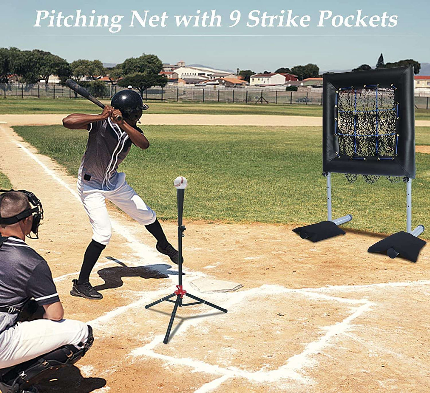 Kapler Baseball Pocket Net/ 9 Targe 4x2.5ft