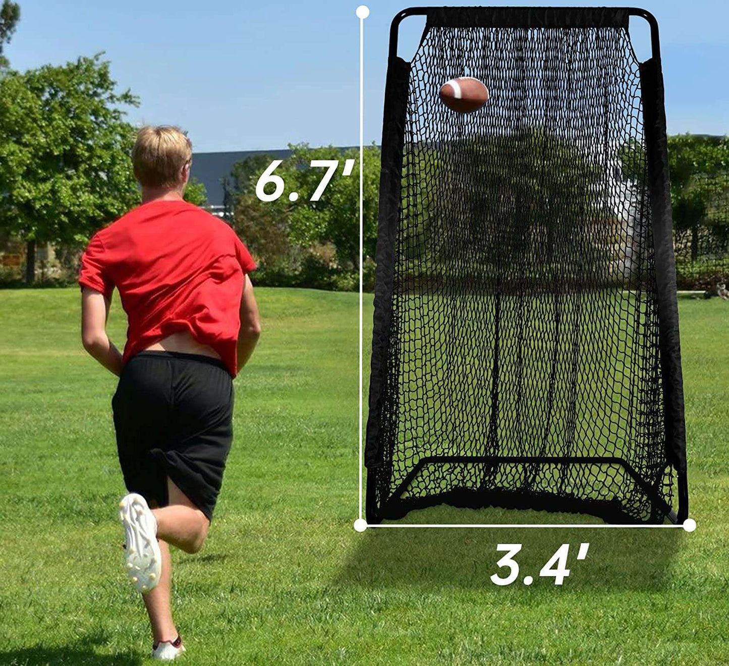 Kapler Football Throwing Net 6.73.4ft