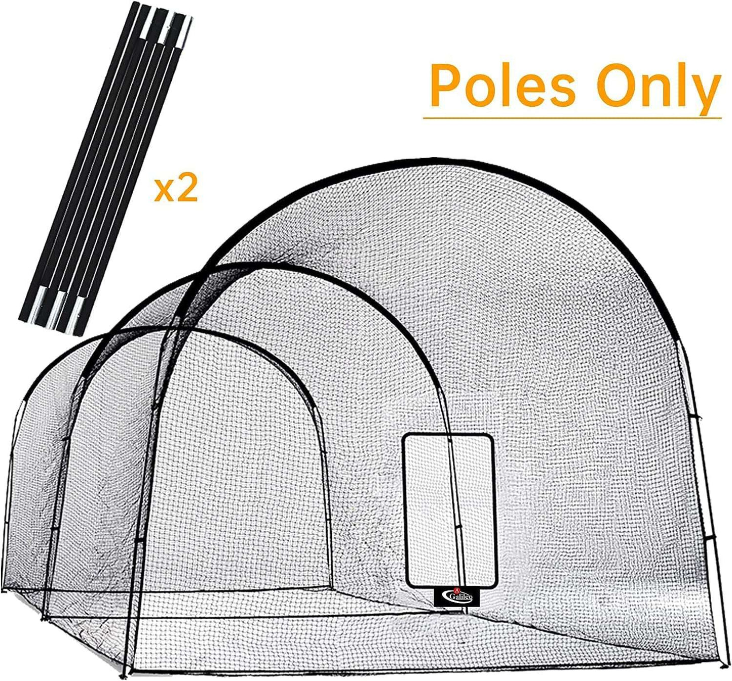 Kapler Replacement softball Rods 22x12x10ft