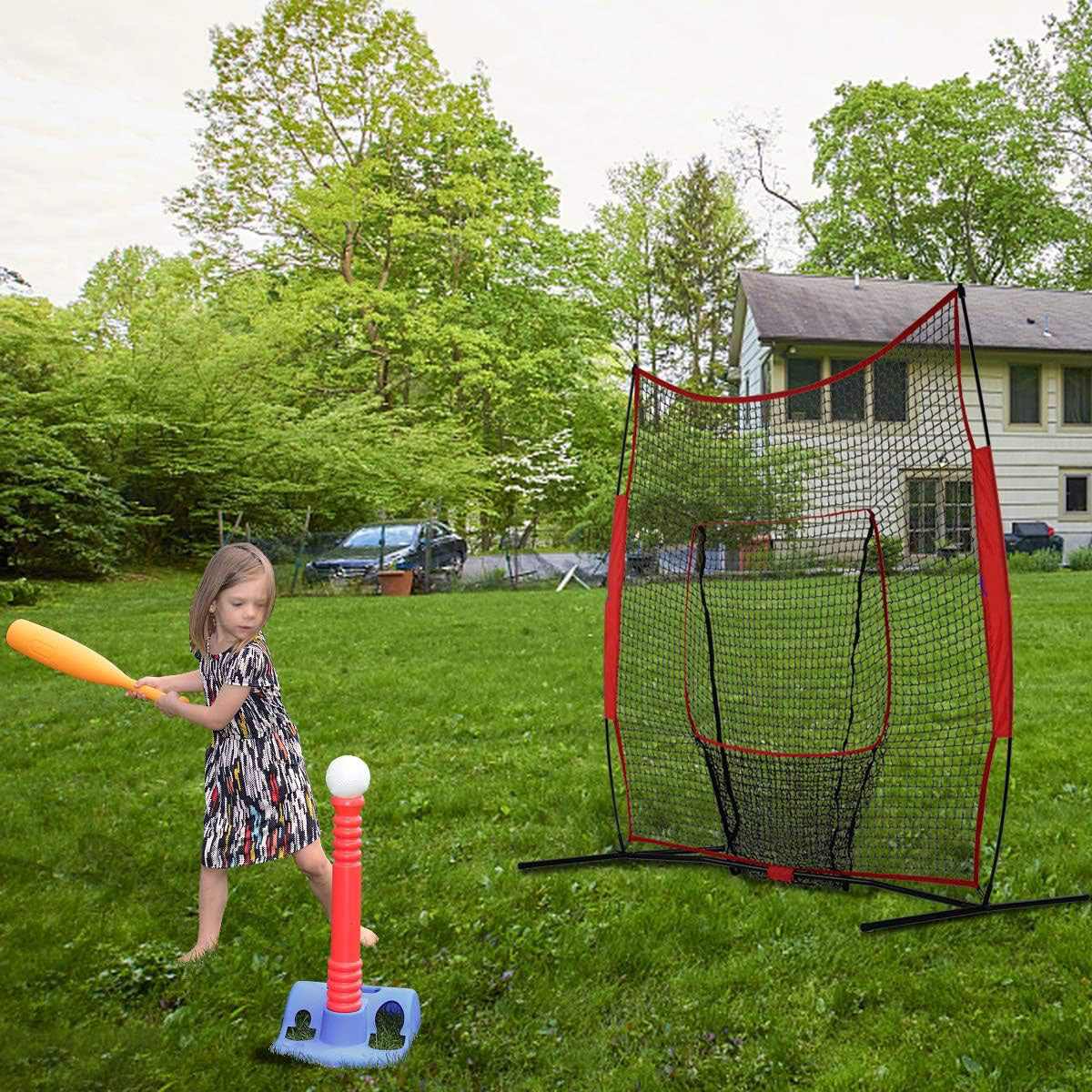 7'x7'Kapler Baseball & Softball Practice Hitting Pitching Net