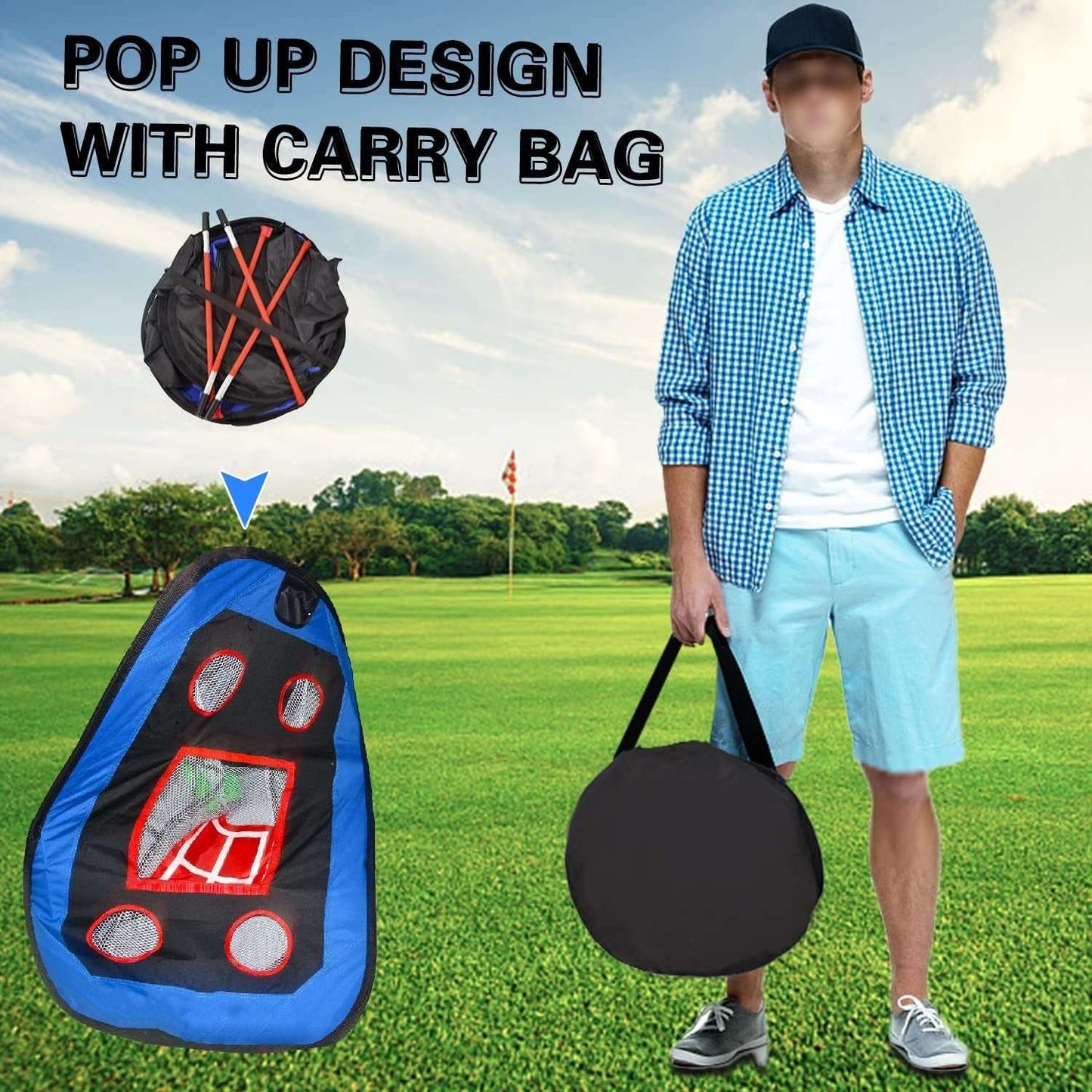 Kapler Baseball Pop-Up Pitching Net 4.5 x 4 x 3 ft