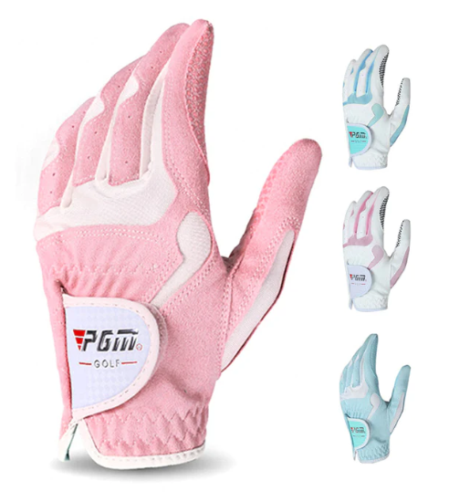 Microfiber Leather Wear Risistant and Non-Slip Grain Golf Gloves Women Gloves