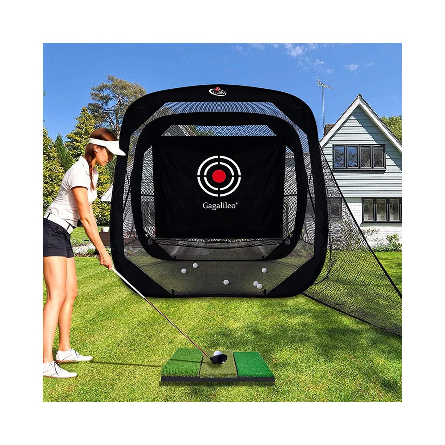 Kapler Popup Golf Net 7'X7'X4'