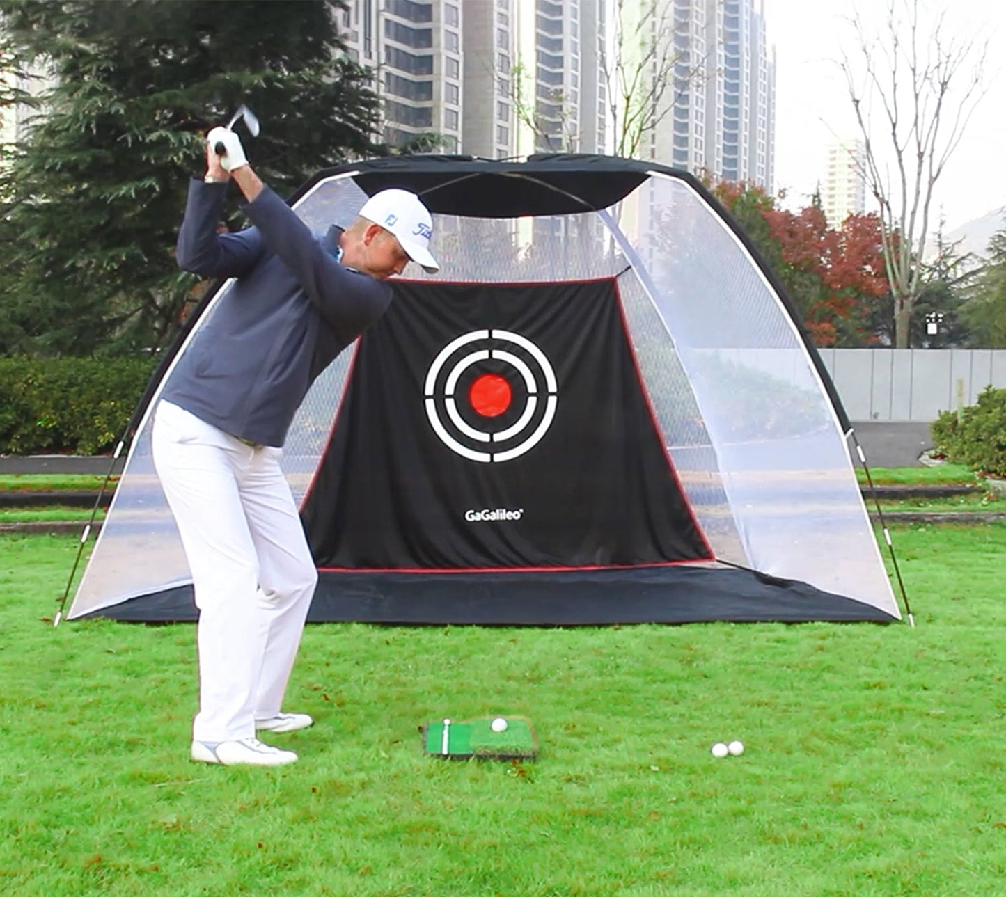 Kapler Sports Golf Hitting Mats Golf Turf Putting Grass Mat Golf Training Practice Turf with Tee Equipment | 12''x24''