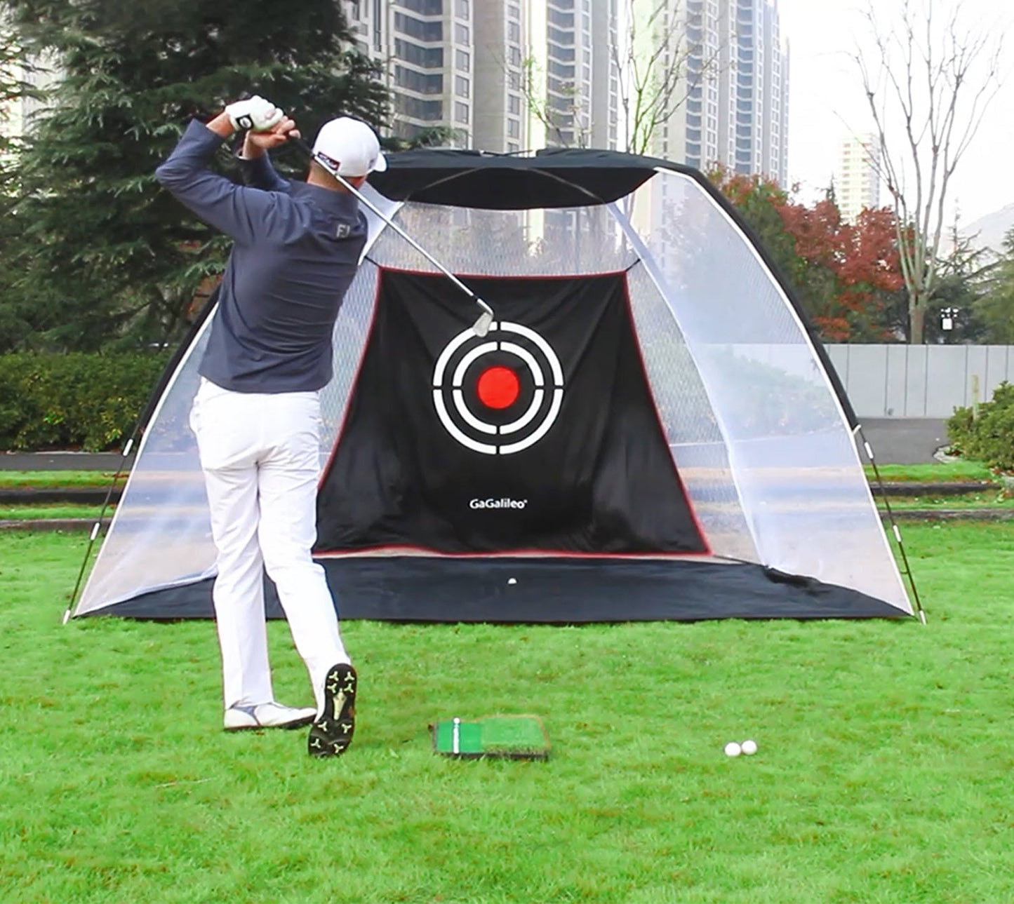 Kapler Sports Golf Hitting Mats Golf Turf Putting Grass Mat Golf Training Practice Turf with Tee Equipment | 12''x24''
