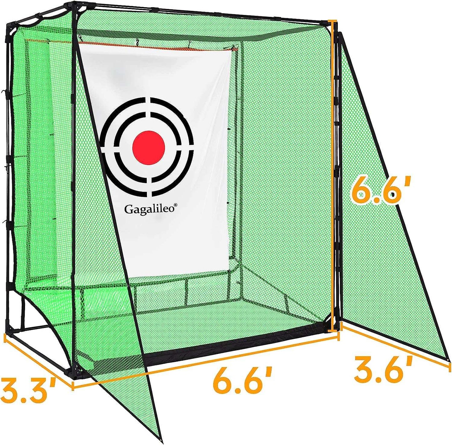 6.6x6.6X3.3 Kapler Golf Net Hitting Cage/ Practice Driving Net/ Backyard