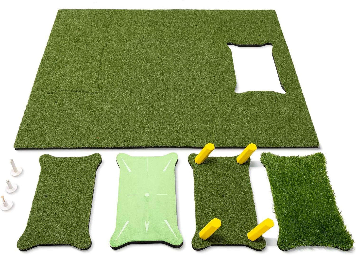 Kapler 5 ft x 4 ft PRO Golf Practice Hitting Mat, Includes 5 Interchangeable Inserts for the Ultimate At-Home Instruction