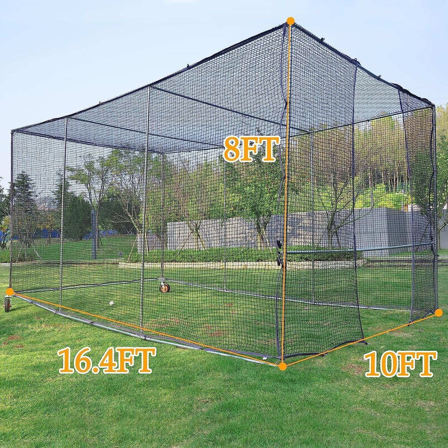 Kapler Baseball Pitching Cage 16X10X8ft