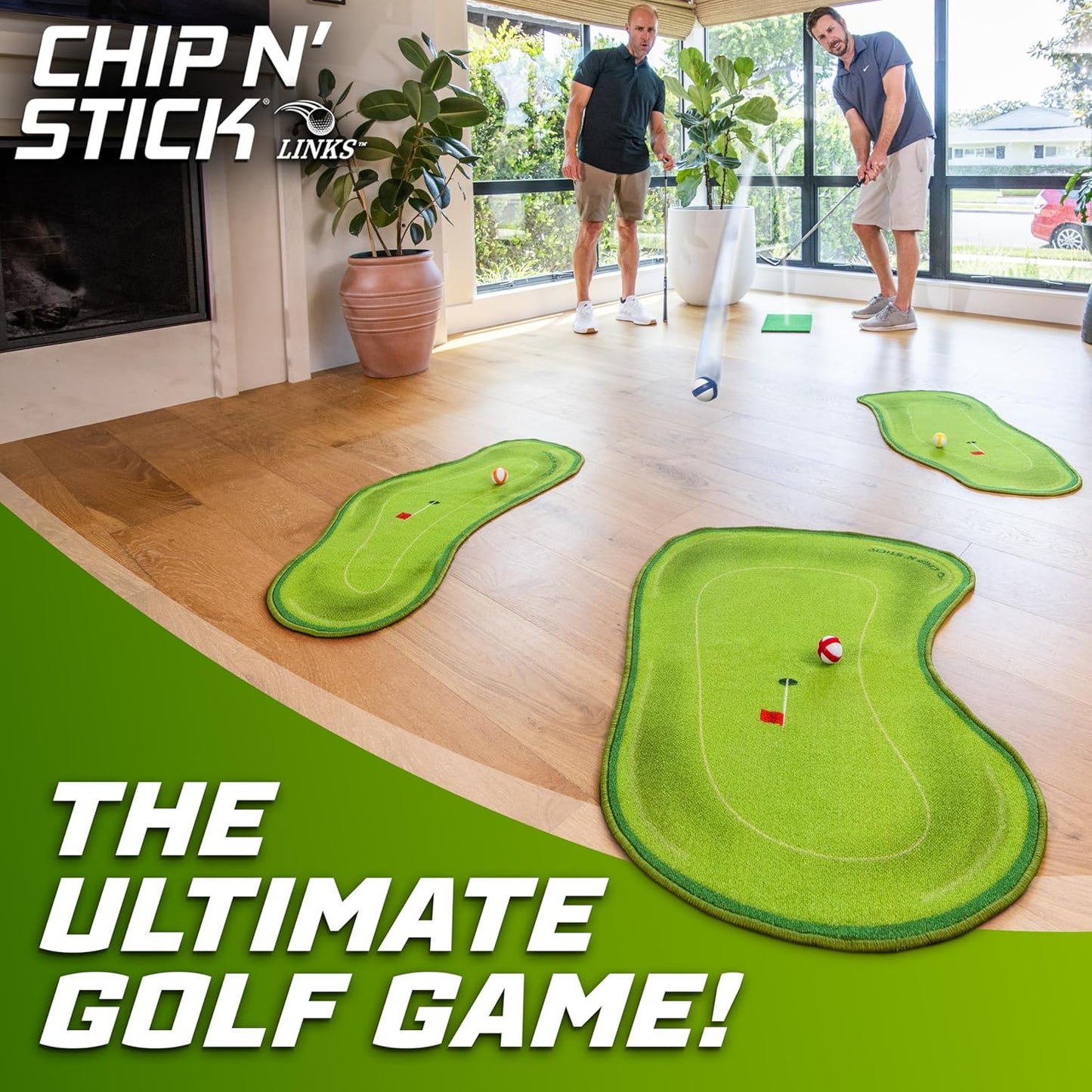 Chip N' Stick Golf C Sticky Ball Chipping Game for Indoor/Outdoor Play