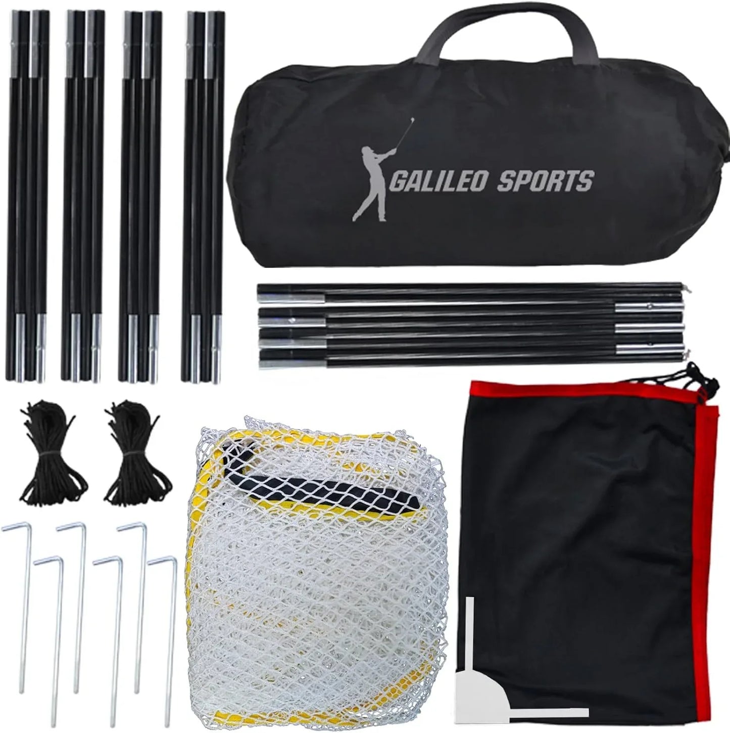 Golf Hitting Practice Nets for Backyard Frame and Net 4x7x10Ft - Kapler Sports