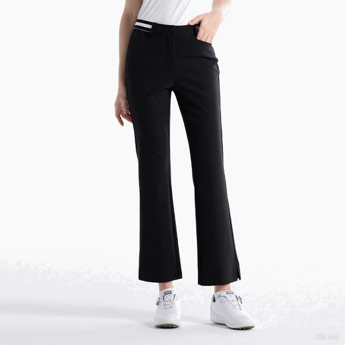Kapler Women's Golf Pants Lightweight High Waisted 7/8 Ankle Pant with 4 Pockets for Athletic Lounge Travel Work