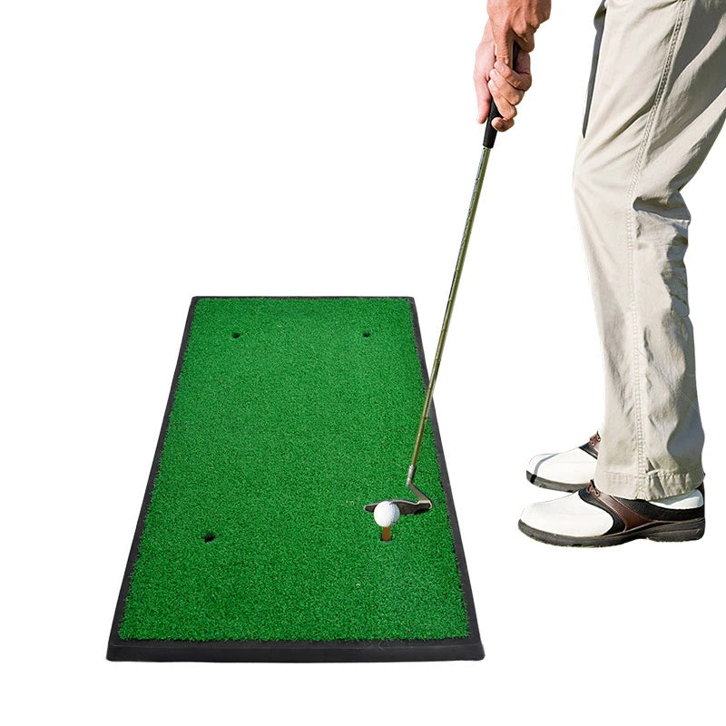 Kapler Sports Golf Hitting Mats Golf Turf Putting Grass Mat Golf Training Practice Turf with Tee Equipment | 12''x24''