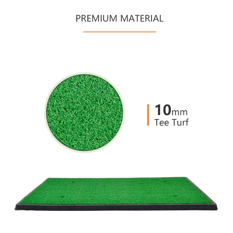 Kapler Sports Golf Hitting Mats Golf Turf Putting Grass Mat Golf Training Practice Turf with Tee Equipment | 12''x24''