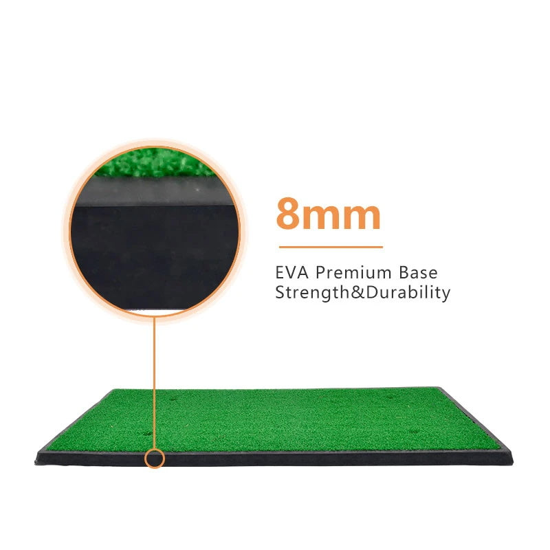 Kapler Sports Golf Hitting Mats Golf Turf Putting Grass Mat Golf Training Practice Turf with Tee Equipment | 12''x24''