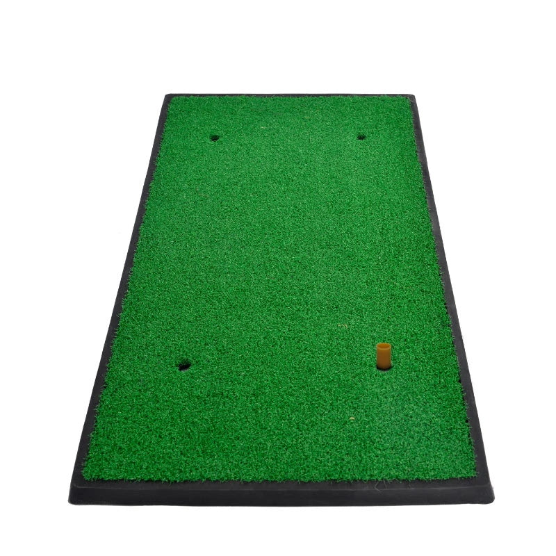 Kapler Sports Golf Hitting Mats Golf Turf Putting Grass Mat Golf Training Practice Turf with Tee Equipment | 12''x24''
