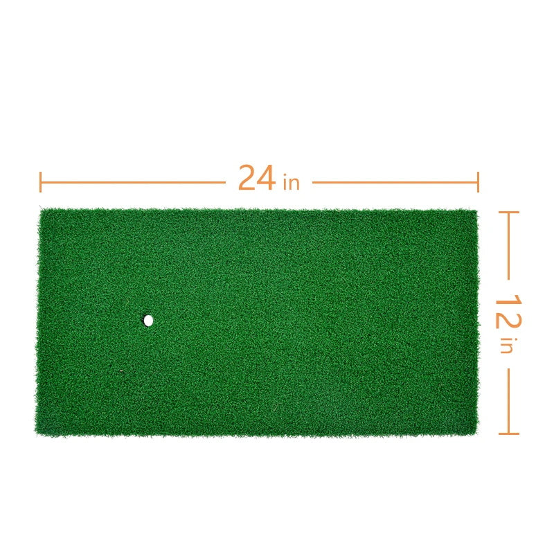 Kapler Golf Hitting Mats Golf Putting Training Practice EVA Turf Grass Mat with Tee Equipment | 24''x12''