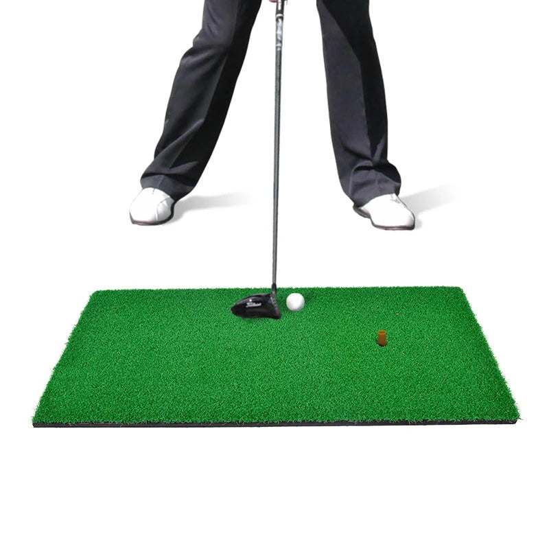 Kapler Golf Hitting Mats Golf Putting Training Practice EVA Turf Grass Mat with Tee Equipment | 24''x12''
