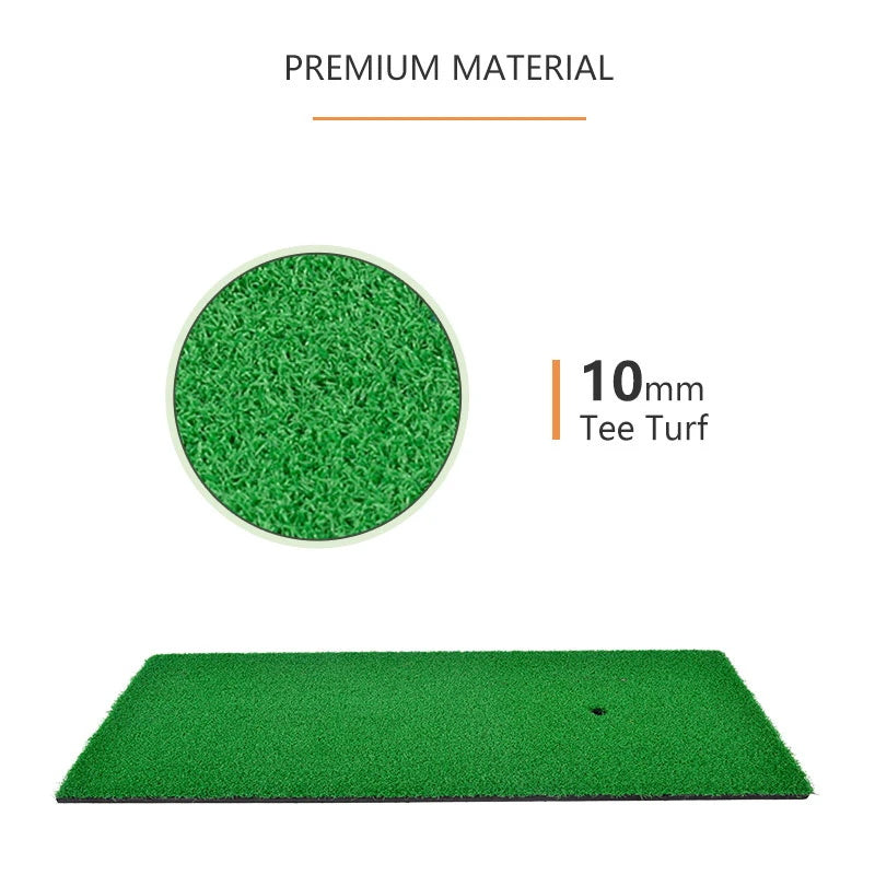 Kapler Golf Hitting Mats Golf Putting Training Practice EVA Turf Grass Mat with Tee Equipment | 24''x12''