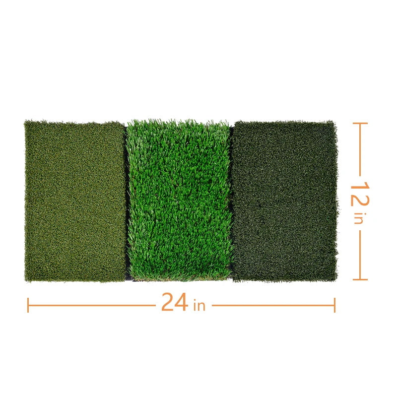 Kapler Golf Putting Mats Golf Turf Grass Mat 3-in-1 Golf Training with Adjustable Tees Equipment | 24''x12''