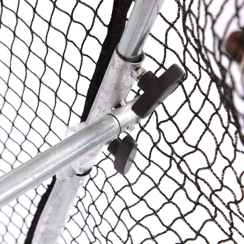 Baseball Softball Batting Cage with Wheels Rolling, Portable to Move| 16.4'X10'X8' | Kapler Sports-JP