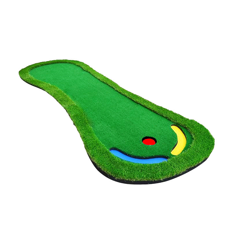 Kapler Multi-hole golf mat with slope