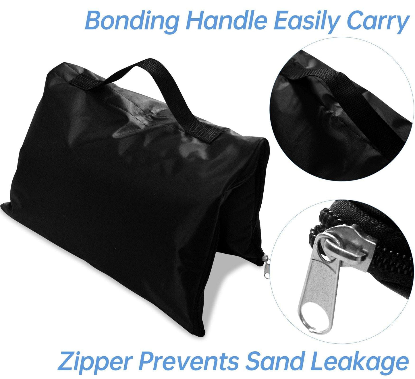 Kapler net sandbag, weight-stable sandbag, weight-stable, can hold up to 12 pounds, Lacrosse,Badminton and Baseball Net goal (includes sand, not included)