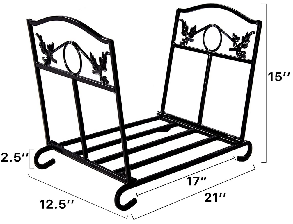 Fireplace Log Holder Wood Rack Indoor Indoor Fireplace Accessories Decorations Log Rack Storage Fire