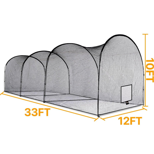 Kapler Baseball Practice Cage 33X12X10ft - Kapler Sports