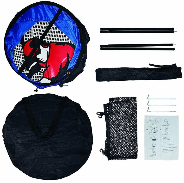 Kapler Kids Pop-Up Pitching Net 66 x 48 x 52 in - Kapler Sports