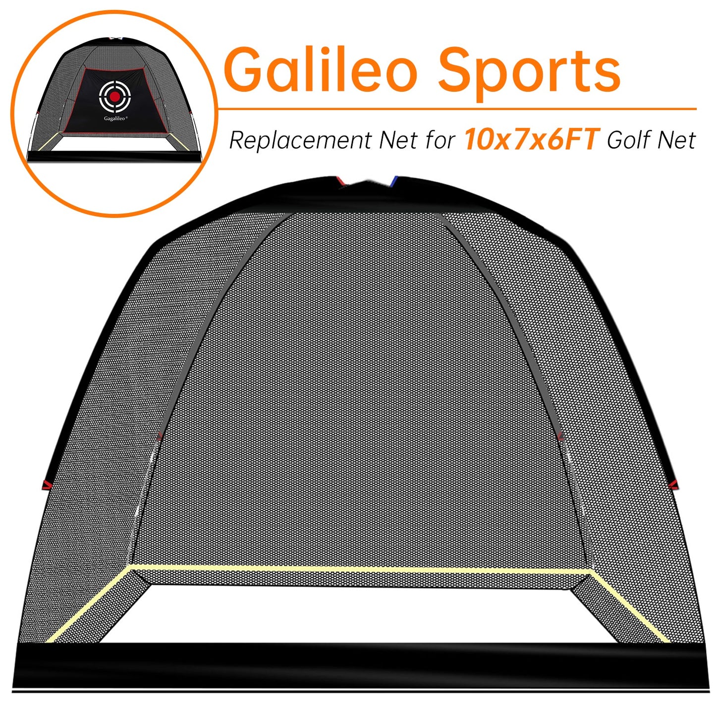 golf replacement net 10x7x6ft