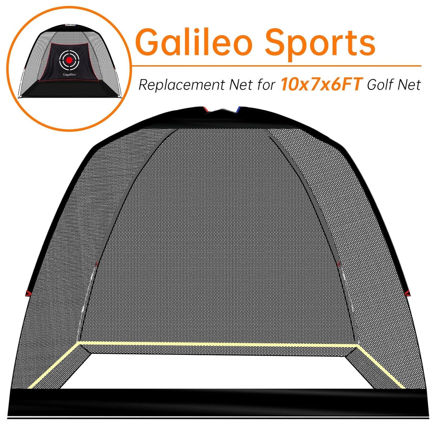 golf replacement net 10x7x6ft - Kapler Sports