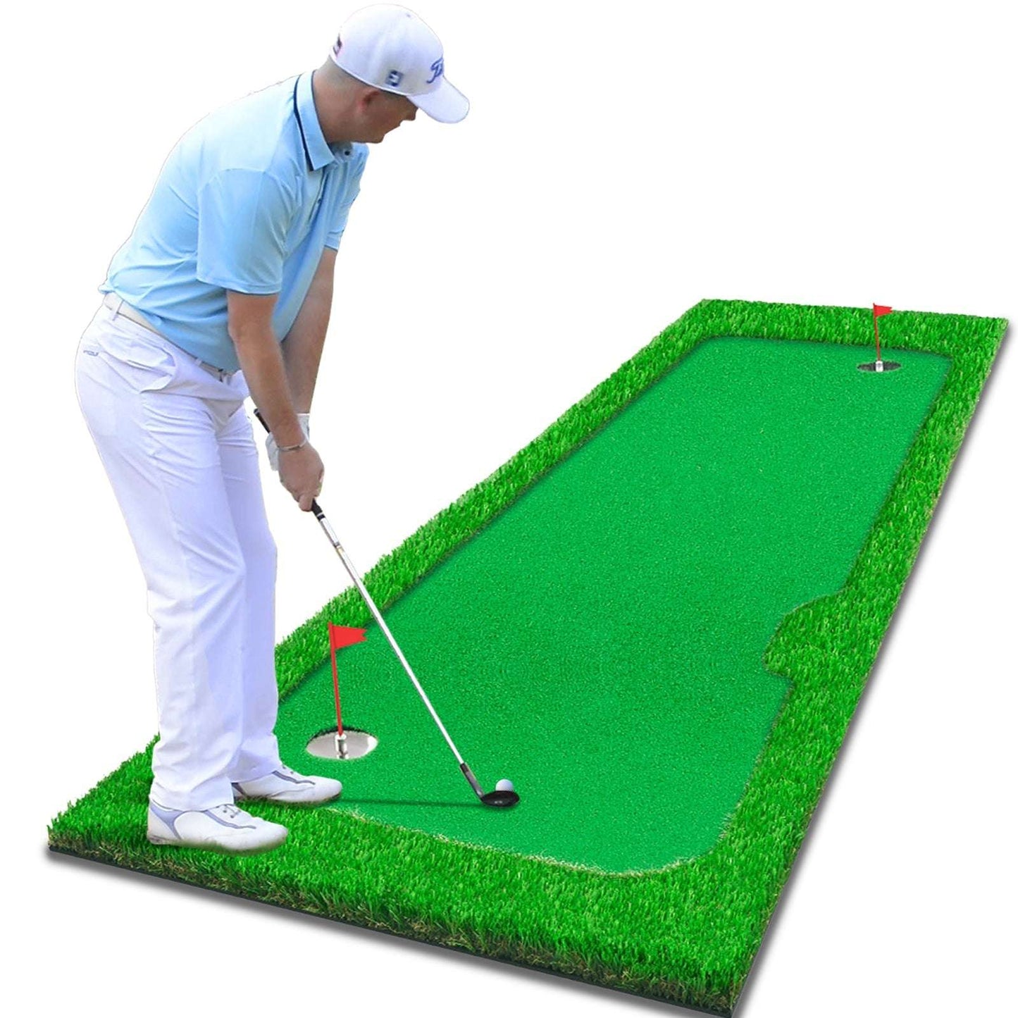 Kapler Golf Hitting Mats Golf Putting Training 10x4ft