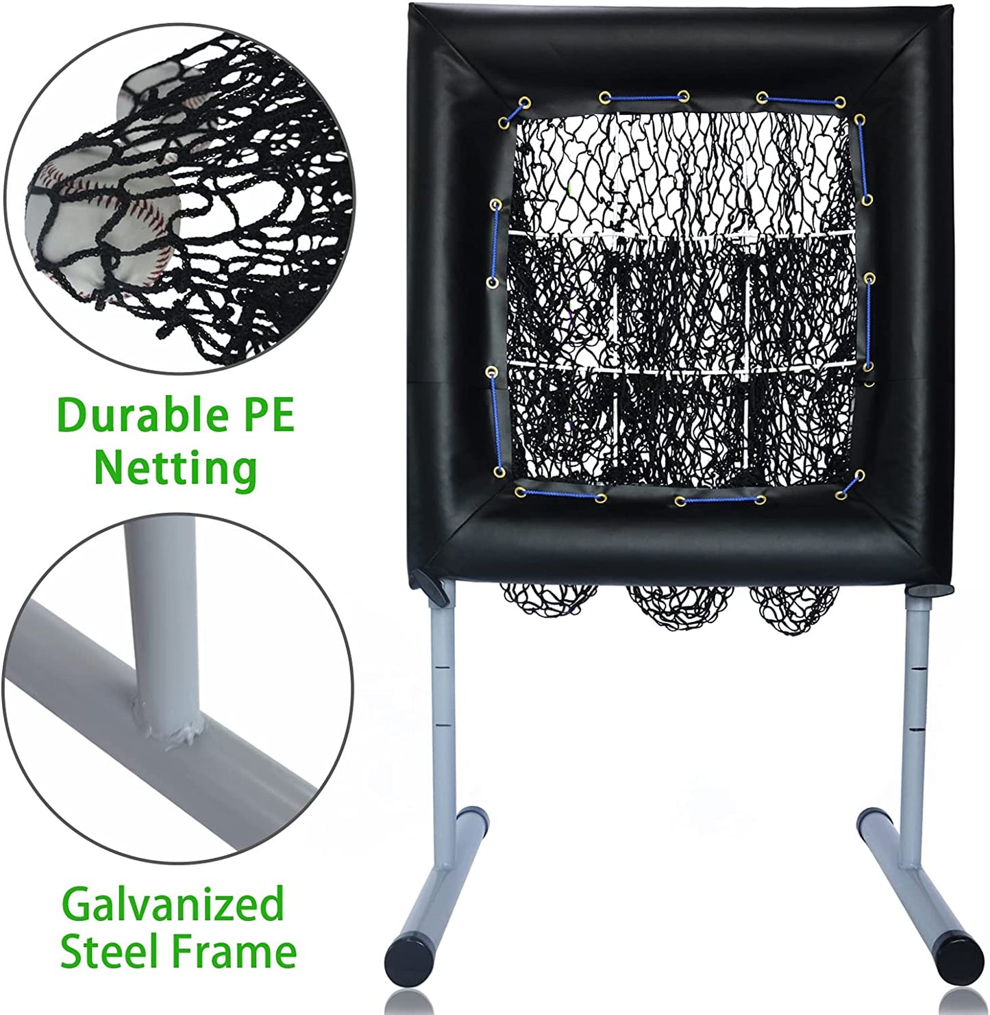 Kapler Adjustable Pitching Net for Baseball Softball