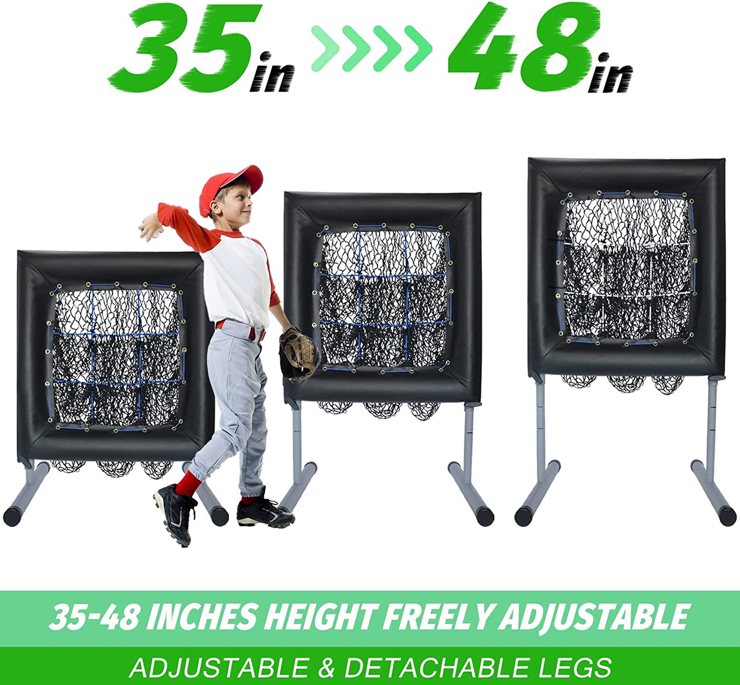 Kapler Adjustable Pitching Net for Baseball Softball