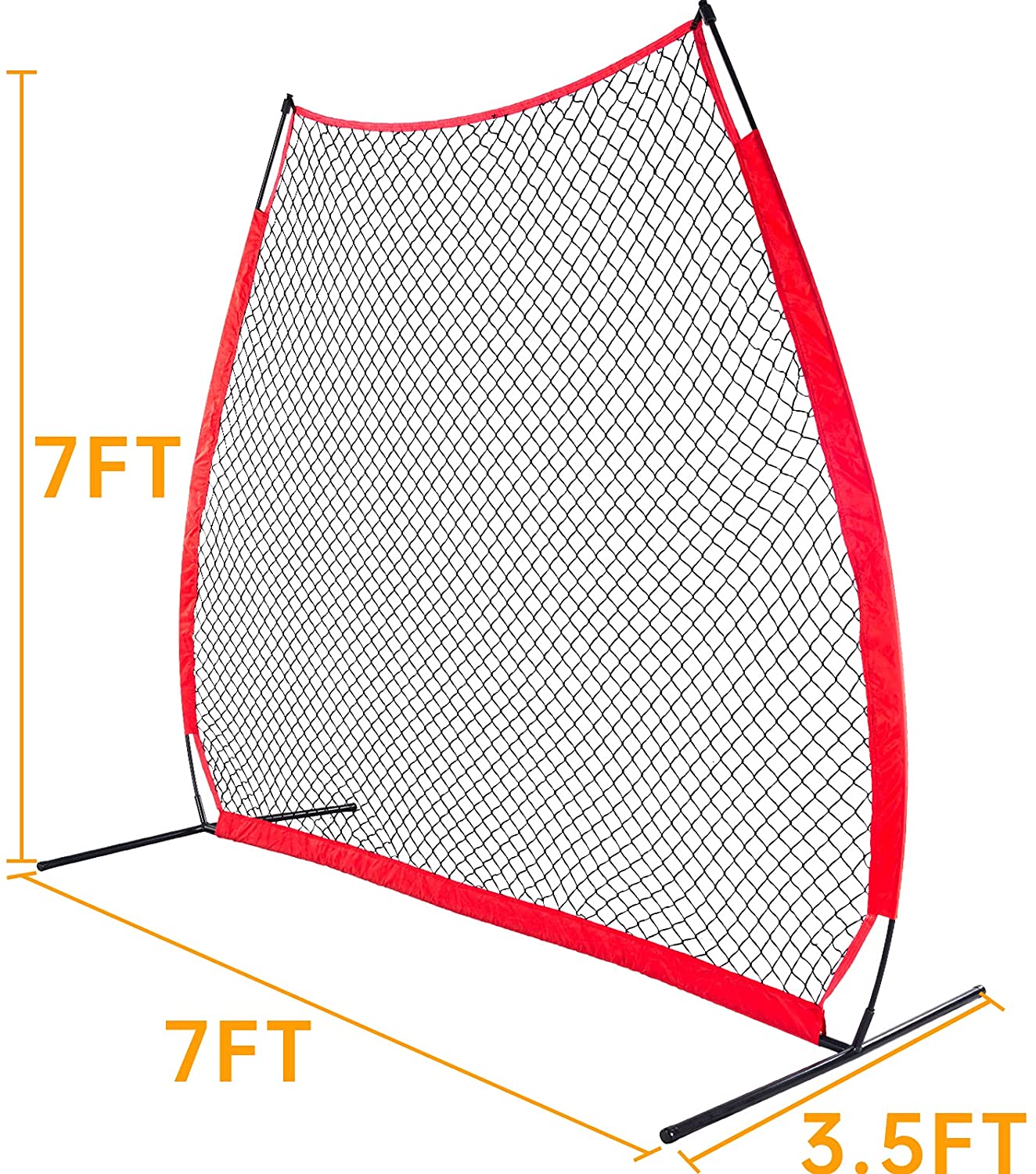 Baseball Screen A-Frame, 7X7FT Pitching Screen Baseball Softball Training Net with A Carry Bag | Kapler