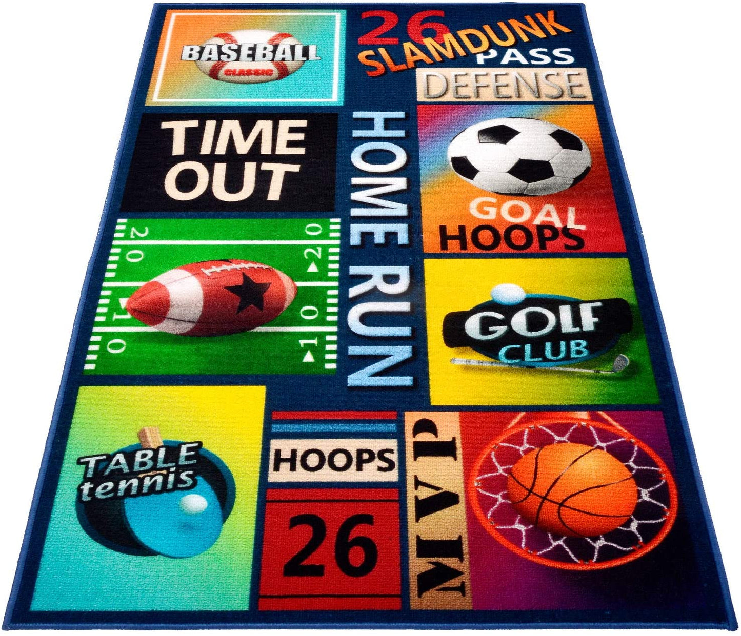 Kapler Kids Rug Play Mat Children Rug Non-Slip Rug for Child