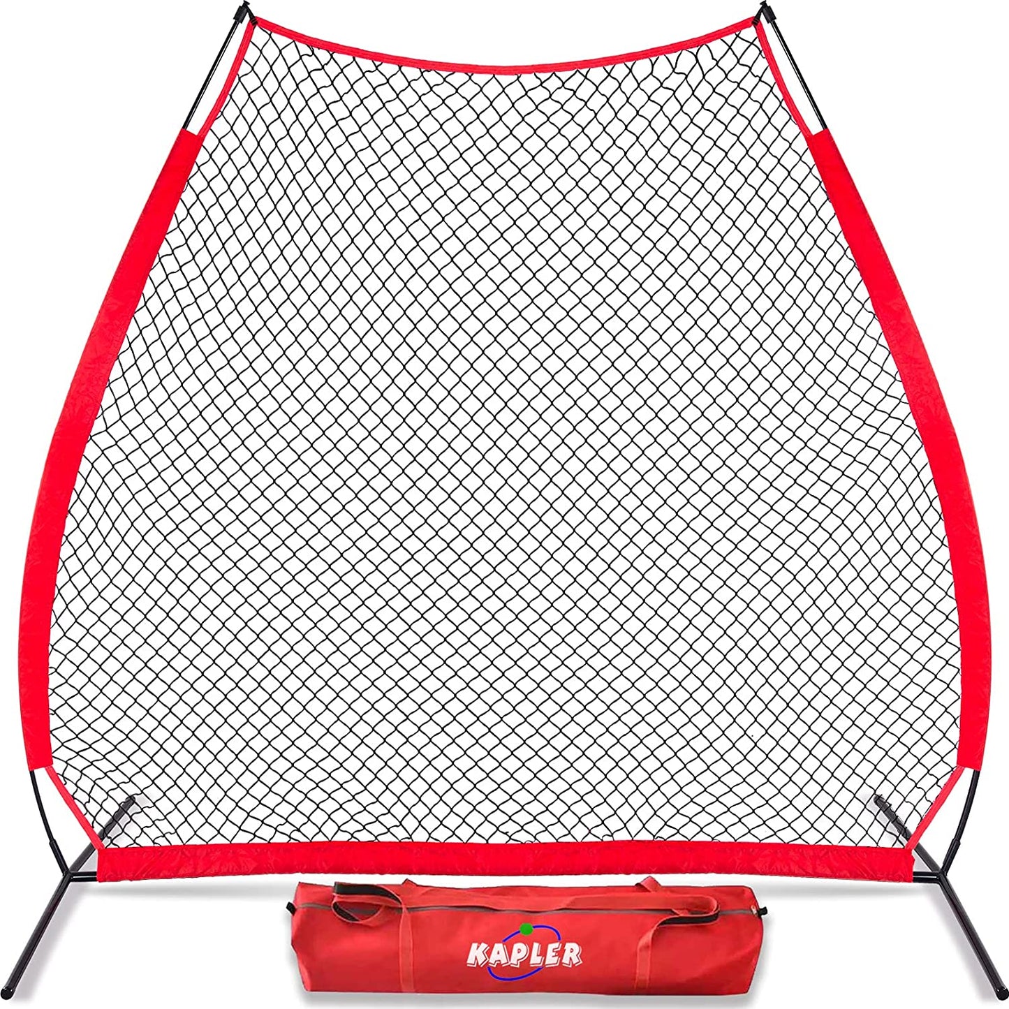 Baseball Screen A-Frame, 7X7FT Pitching Screen Baseball Softball Training Net with A Carry Bag | Kapler