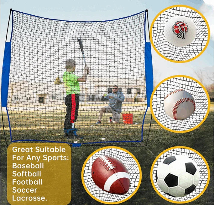 Kapler Protective Pitching Screen for Baseball Softball Football Lacrosse Soccer 7X7ft - Kapler Sports