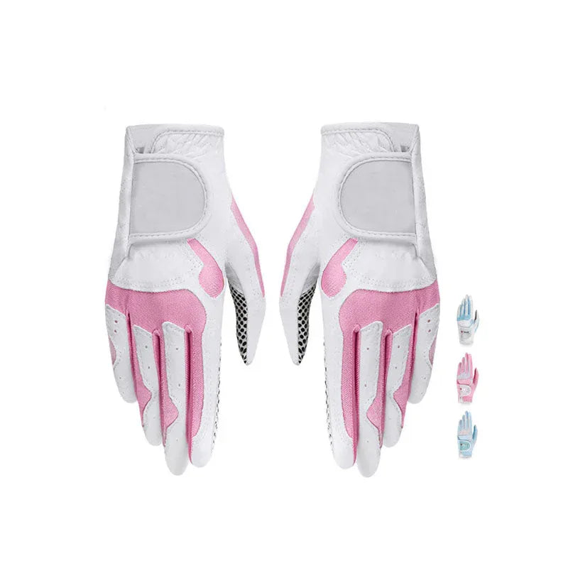 Microfiber Leather Wear Risistant and Non-Slip Grain Golf Gloves Women Gloves - Kapler Sports