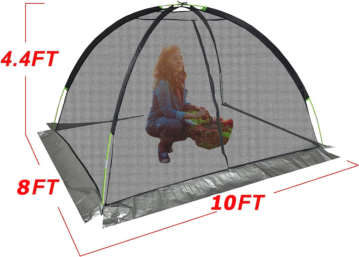 Kapler 10x8 FT Pond Cover Net vegetable plot Cover Net with Storage Bag