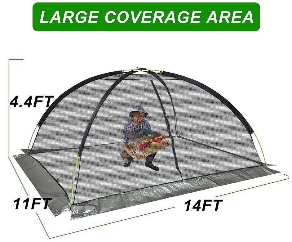 Kapler14x11 FT Pond Cover Net vegetable plot Cover Net with Storage Bag - Kapler Sports