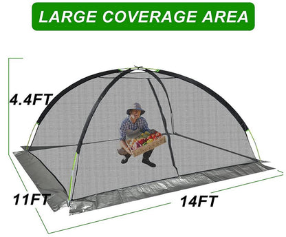 Kapler14x11 FT Pond Cover Net vegetable plot Cover Net with Storage Bag