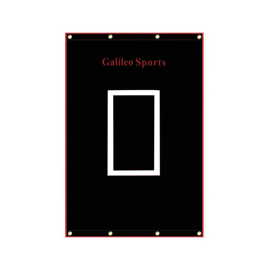 Kapler Softball Backstop Vinyl Heavy Duty Baseball Batting Cage Backstop Pitching Target Trainer Backstop Net Saver with Square Image 4X5FT