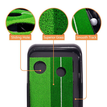 Kapler Golf Hitting Mats Golf Putting Training 102X15in