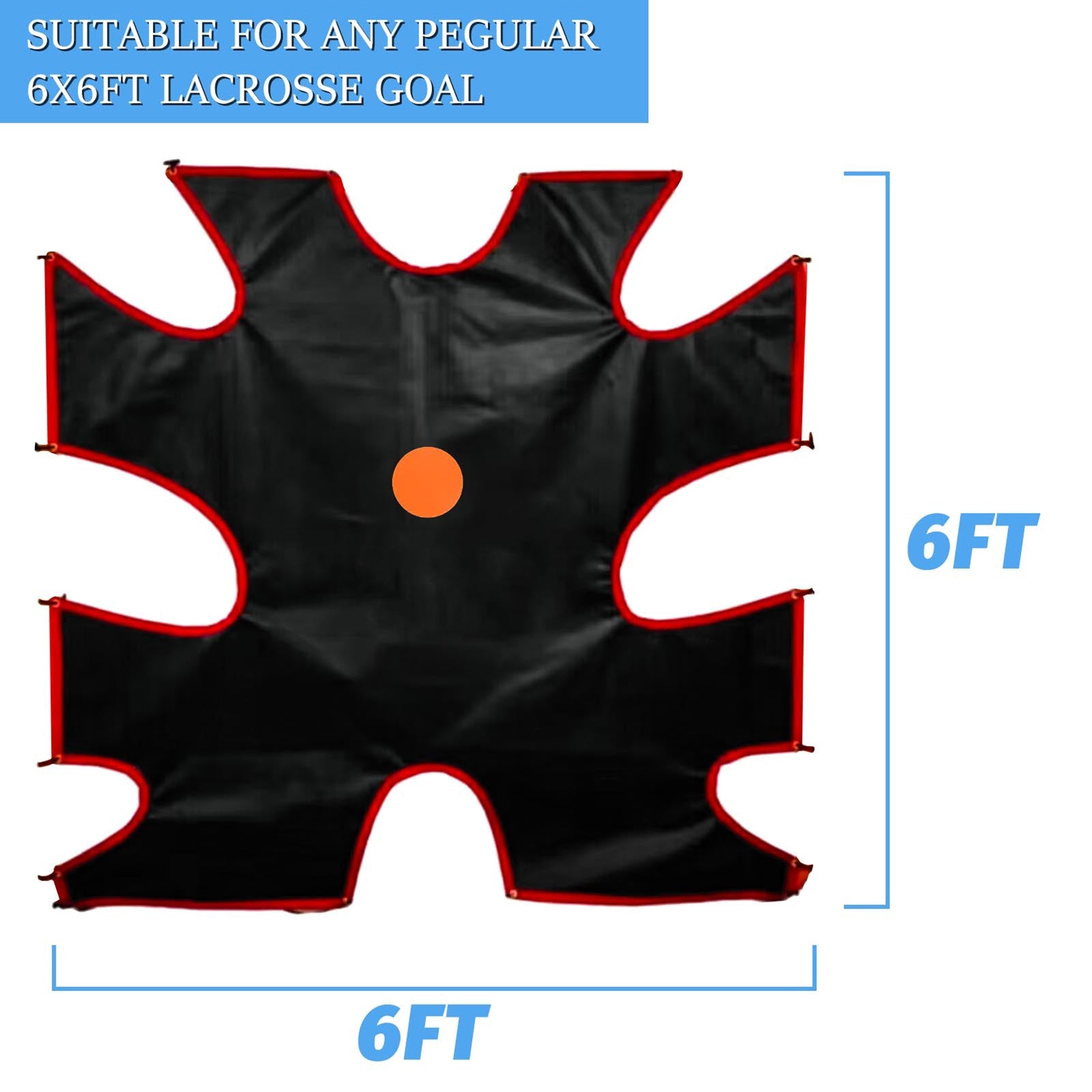 Kapler 6x6 Lacrosse Target - Corner Shooting Trainer for Standard Goals