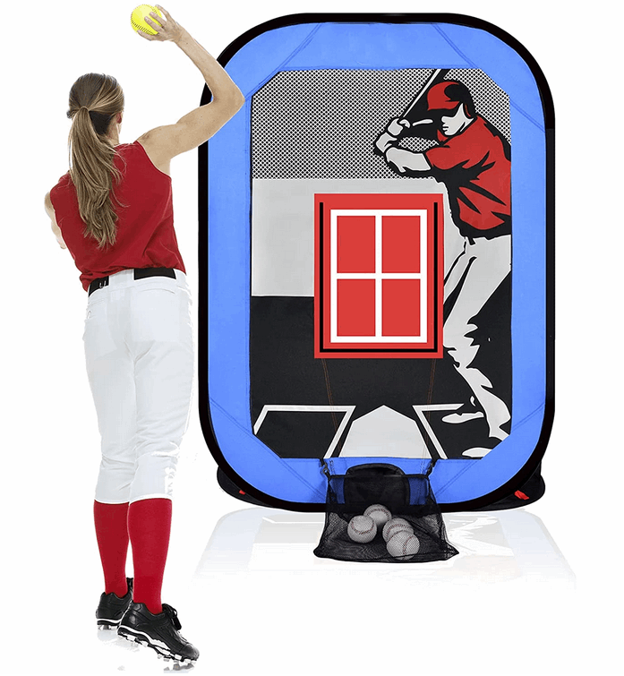 Kapler Kids Pop-Up Pitching Net 66 x 48 x 52 in