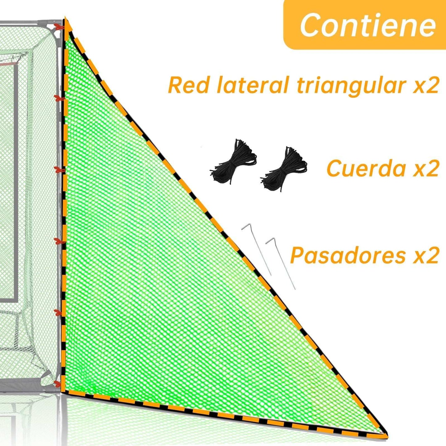 Kapler Golf Cage Triangle Net 150x100cm
