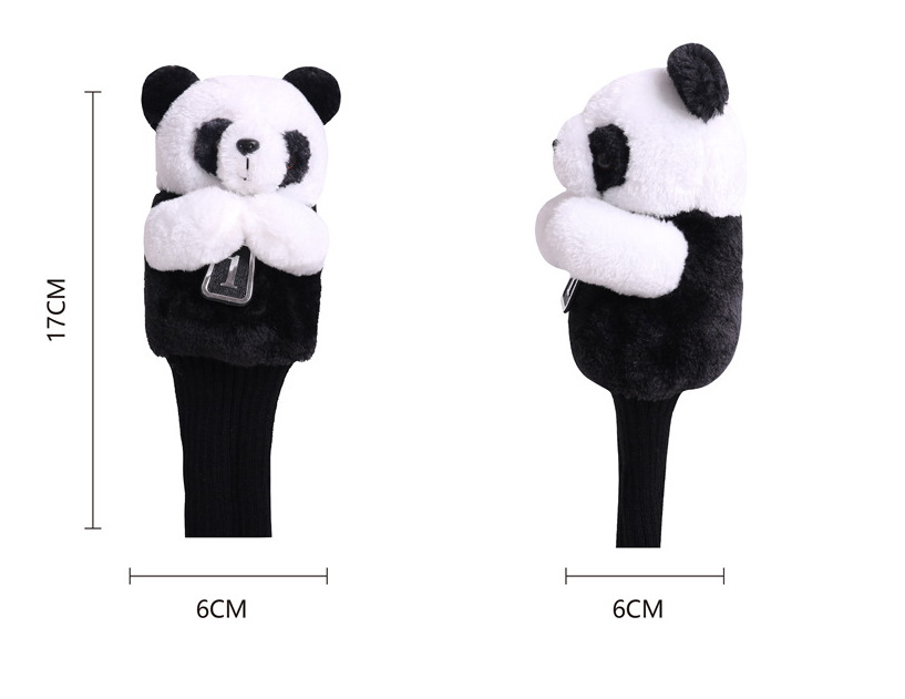 Panda-style 3 pieces golf head covers | Kapler Sports