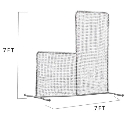 Kapler L Replacement Baseball Pitching Protective Screen 7X7FT (white)