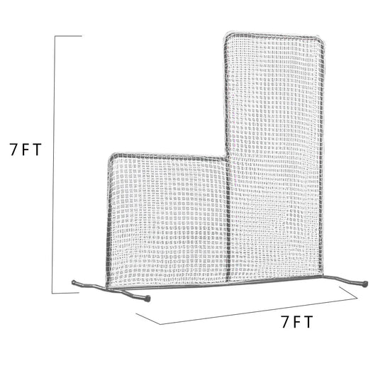 Kapler L Replacement Baseball Pitching Protective Screen 7X7FT (white) - Kapler Sports